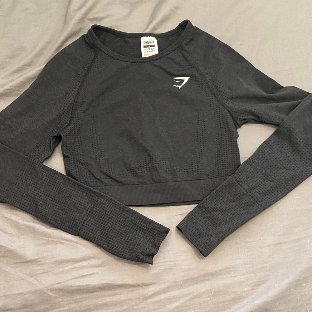 Gymshark Cropped Long Sleeve Running Top
